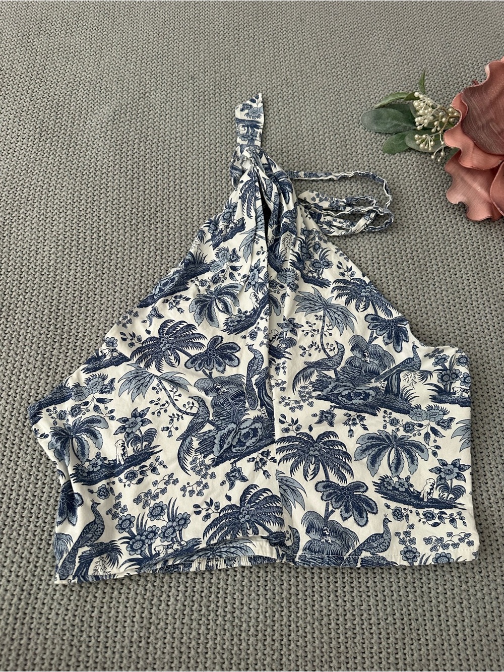 STAUD Blue Toile Kai Top Size X-Large